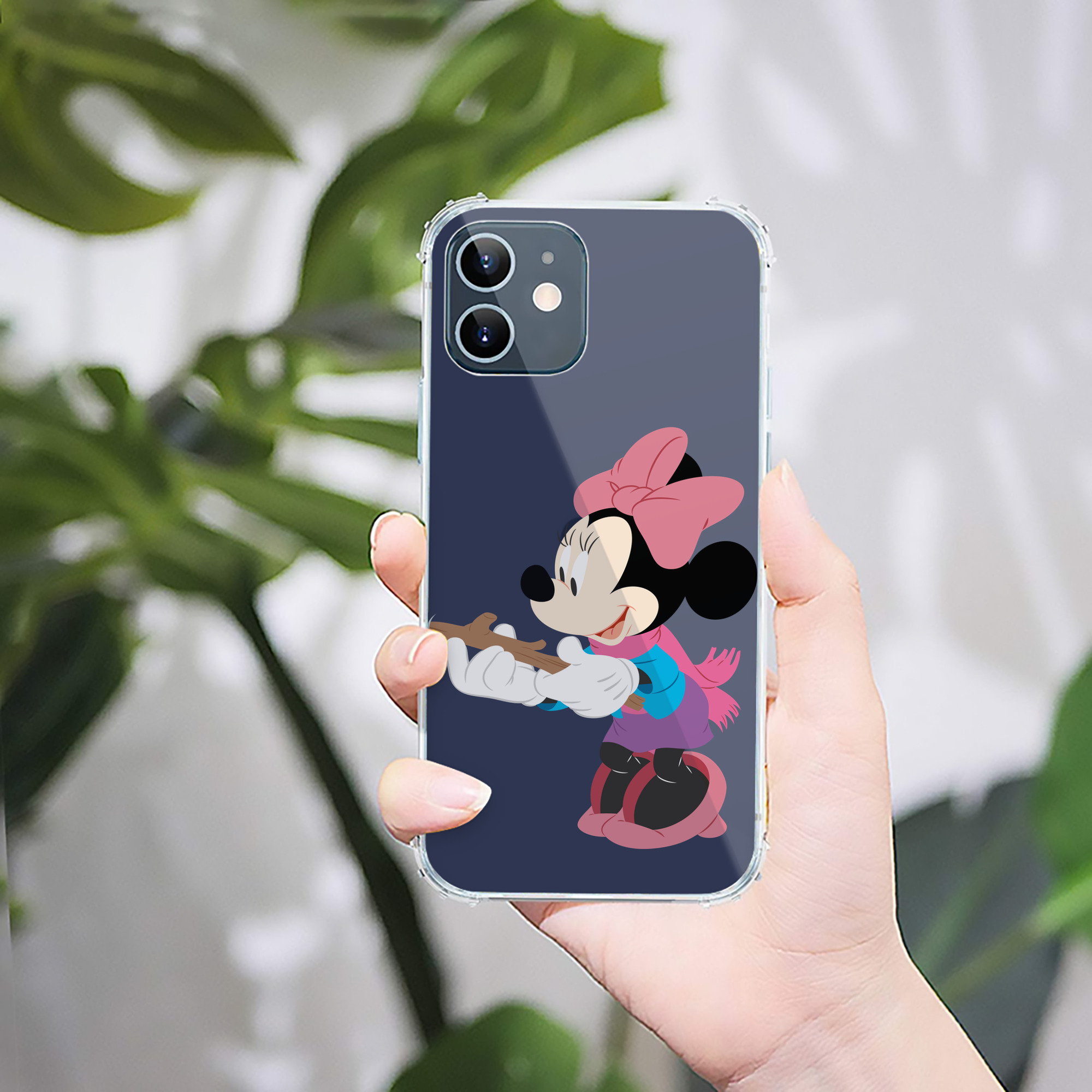 （画像用） ミッキーマウス Mickey Mouse 【iPhone 12シリーズ対応】透明スマホケース（クリアソフトケース）
